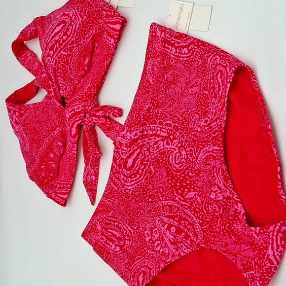 Raisins Other - Raisins Las Virgenes Via Top Island Plus Bottom 2pc Bikini Set Red 20W